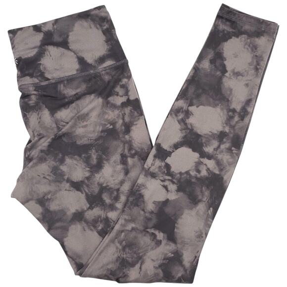 Athleta Pants - Athleta Leggings Womens S Gray Mid Rise Chaturanga Floral Active Yoga